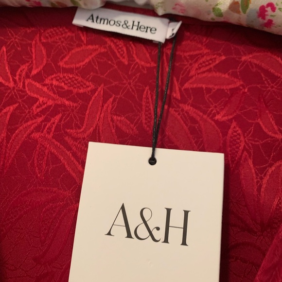 Atmos&Here wrap jacquard satin midi dress size 12 - Picture 12 of 17